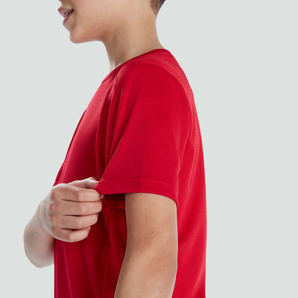 JUNIOR UNISEX CLUB DRY TEE RED