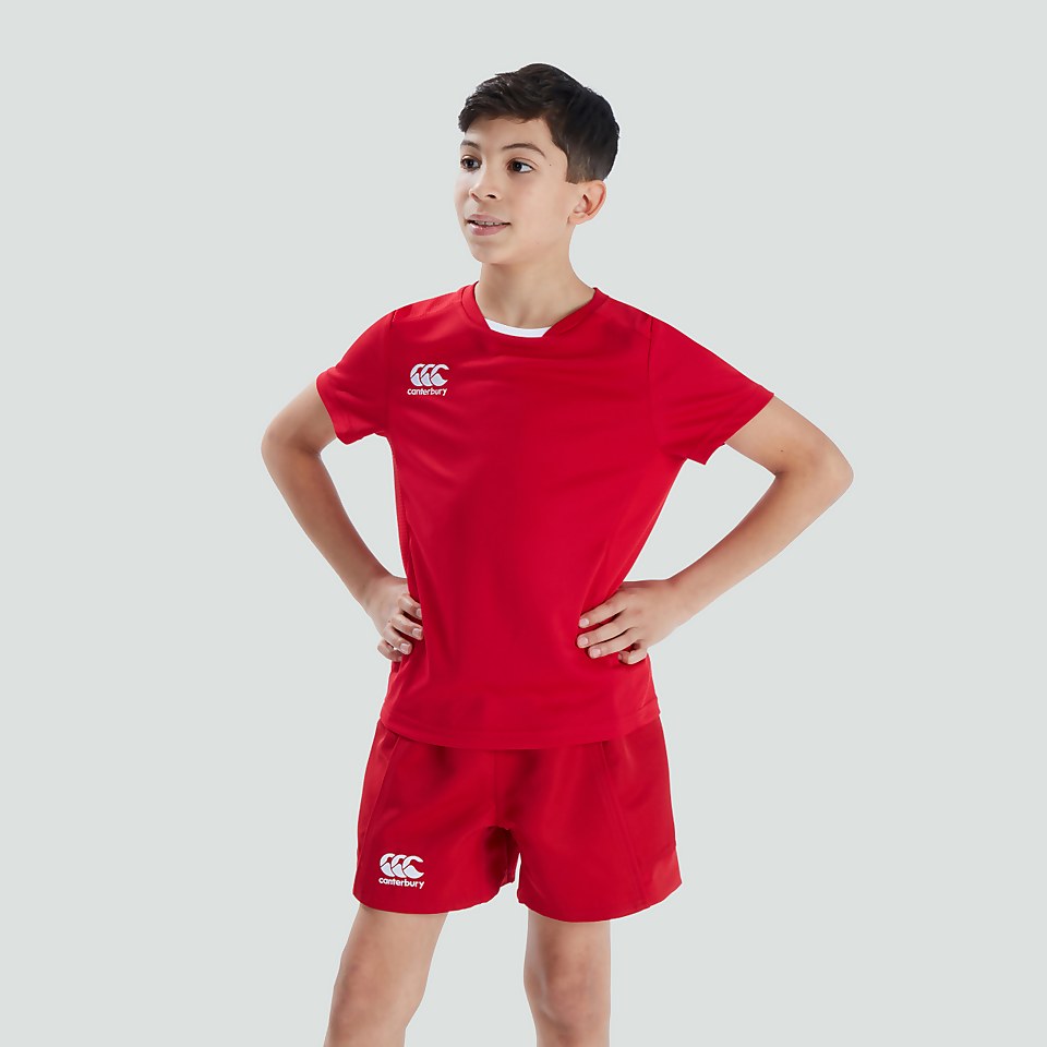 JUNIOR UNISEX CLUB DRY TEE RED