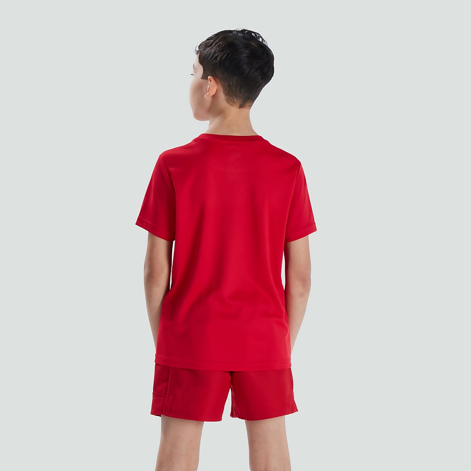 JUNIOR UNISEX CLUB DRY TEE RED