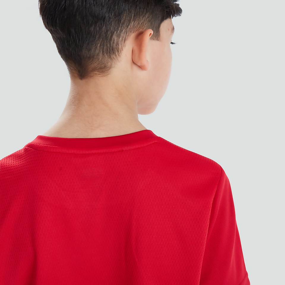 JUNIOR UNISEX CLUB DRY TEE RED