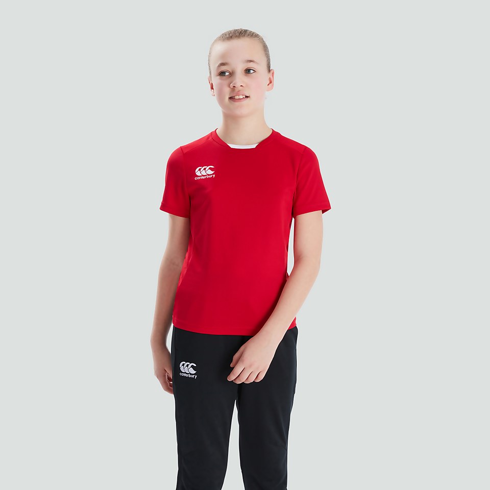 JUNIOR UNISEX CLUB DRY TEE RED