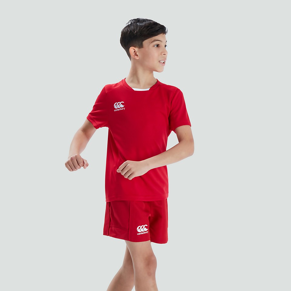 JUNIOR UNISEX CLUB DRY TEE RED