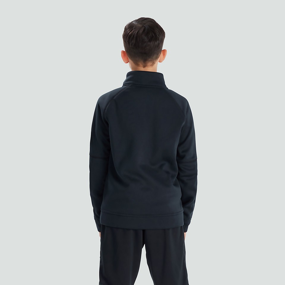JUNIOR UNISEX HALF ZIP THERMOREG FLEECE BLACK