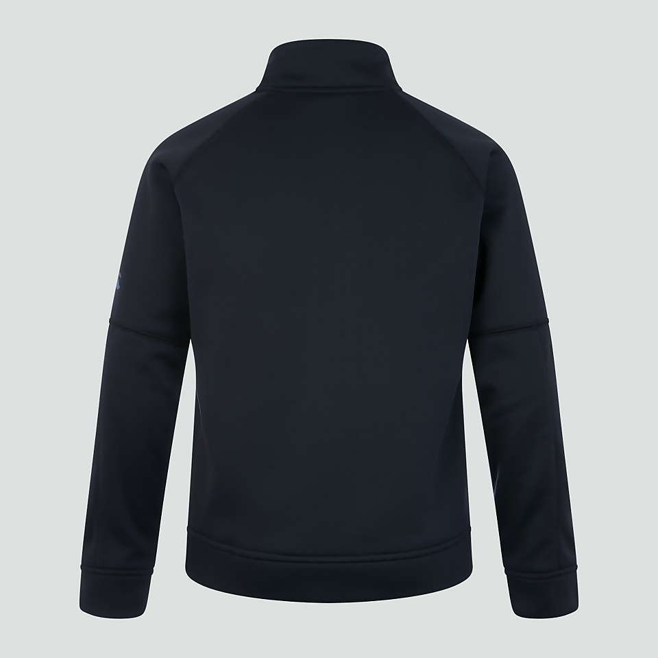 JUNIOR UNISEX HALF ZIP THERMOREG FLEECE BLACK