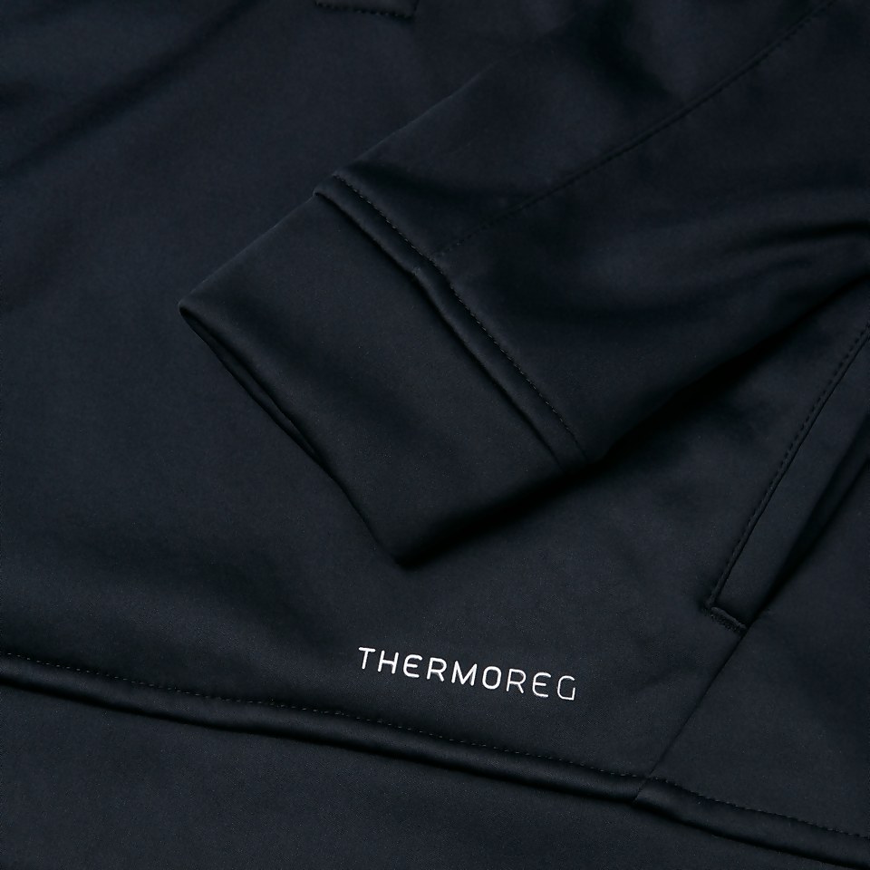 JUNIOR UNISEX HALF ZIP THERMOREG FLEECE BLACK