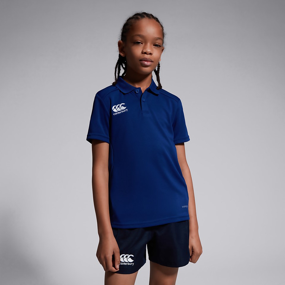 JUNIOR UNISEX CLUB DRY POLO SHIRT BLUE