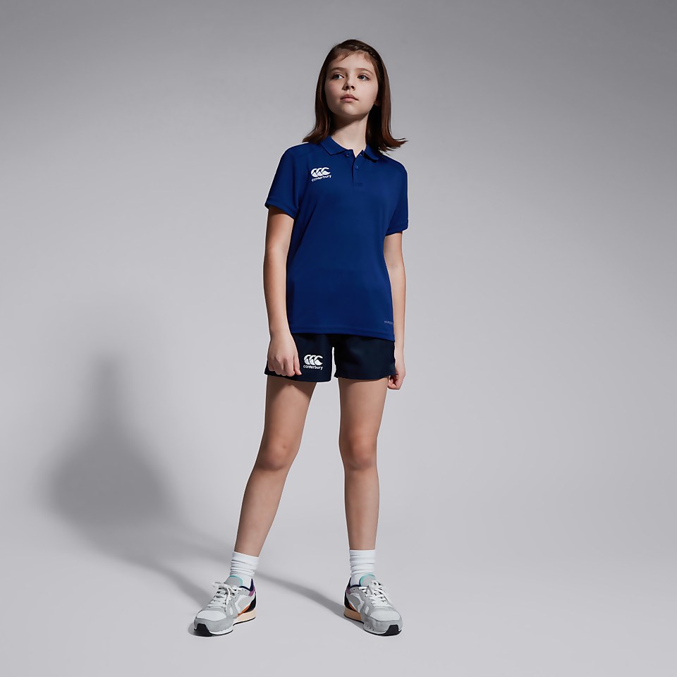 JUNIOR UNISEX CLUB DRY POLO SHIRT BLUE