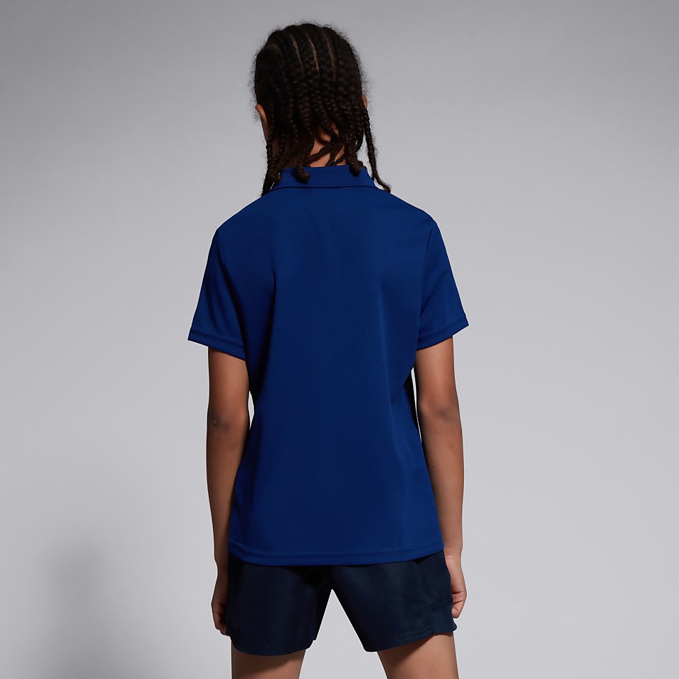 JUNIOR UNISEX CLUB DRY POLO SHIRT BLUE