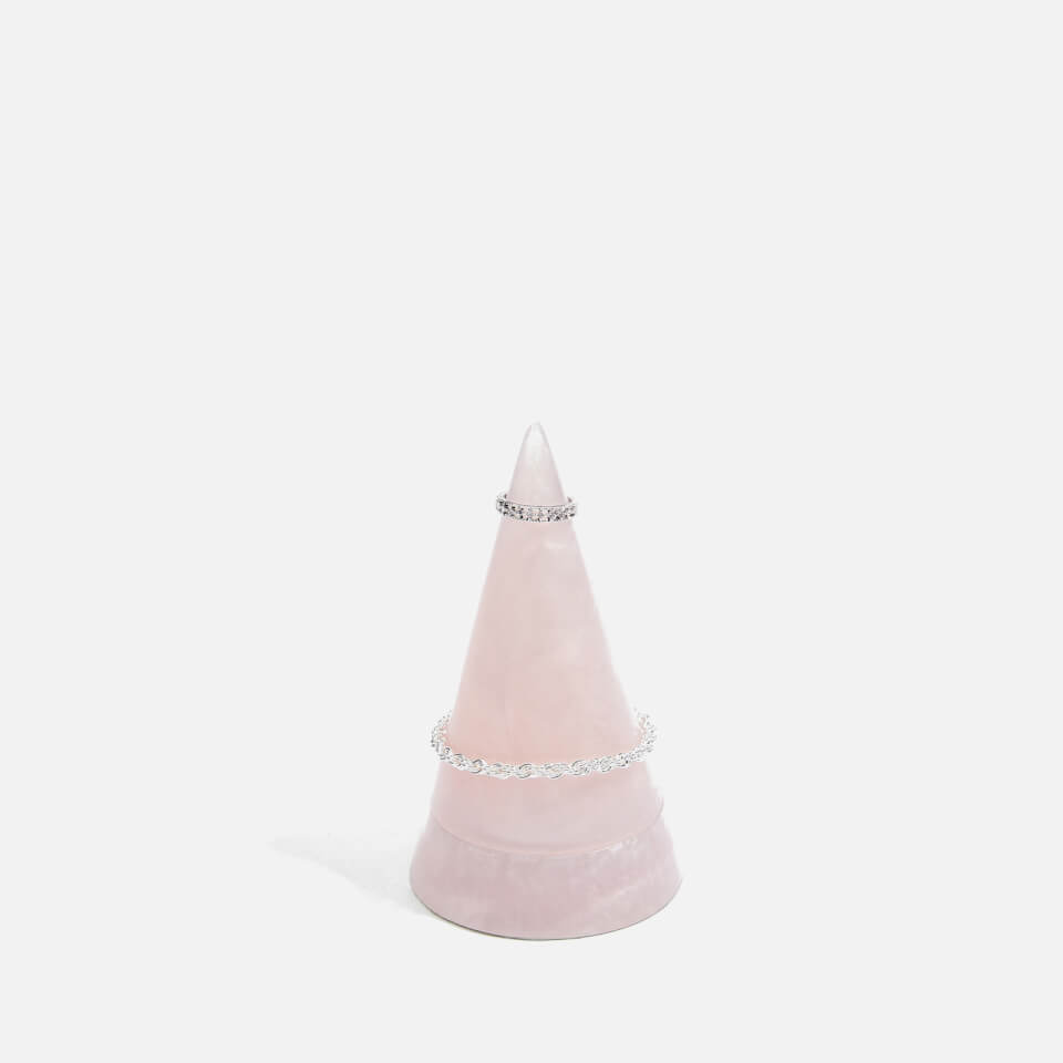 Stackers Rose Quartz Effect Jewellery Cone - Large