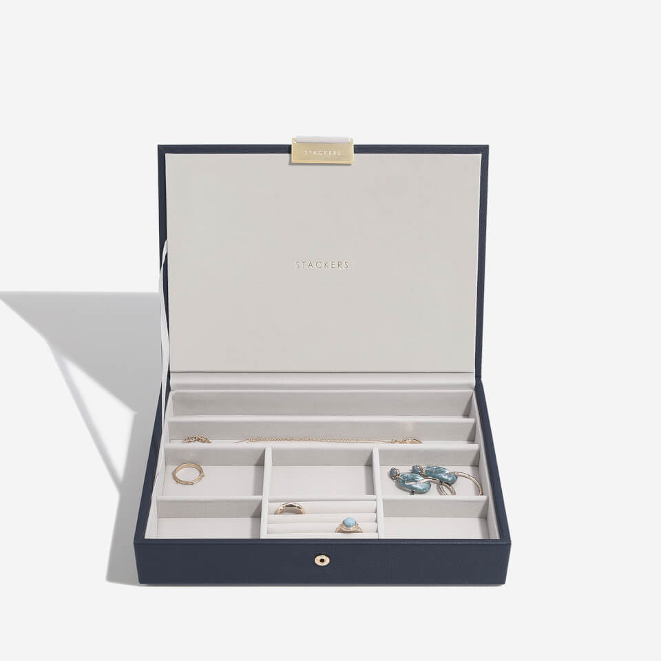 Stackers Luxury Classic Jewellery Box, White