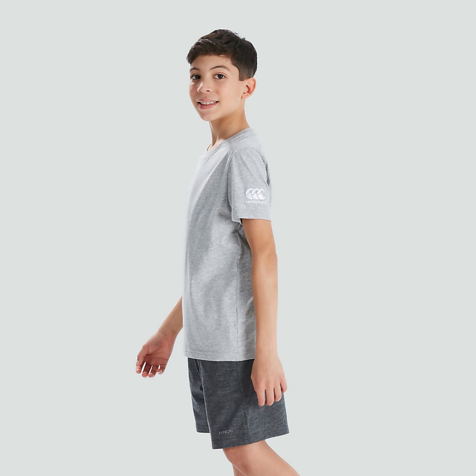 JUNIOR UNISEX CLUB PLAIN TEE GREY