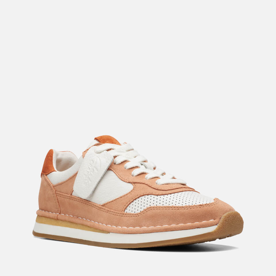 Clarks Craft Run Tor Suede and Leather Trainers