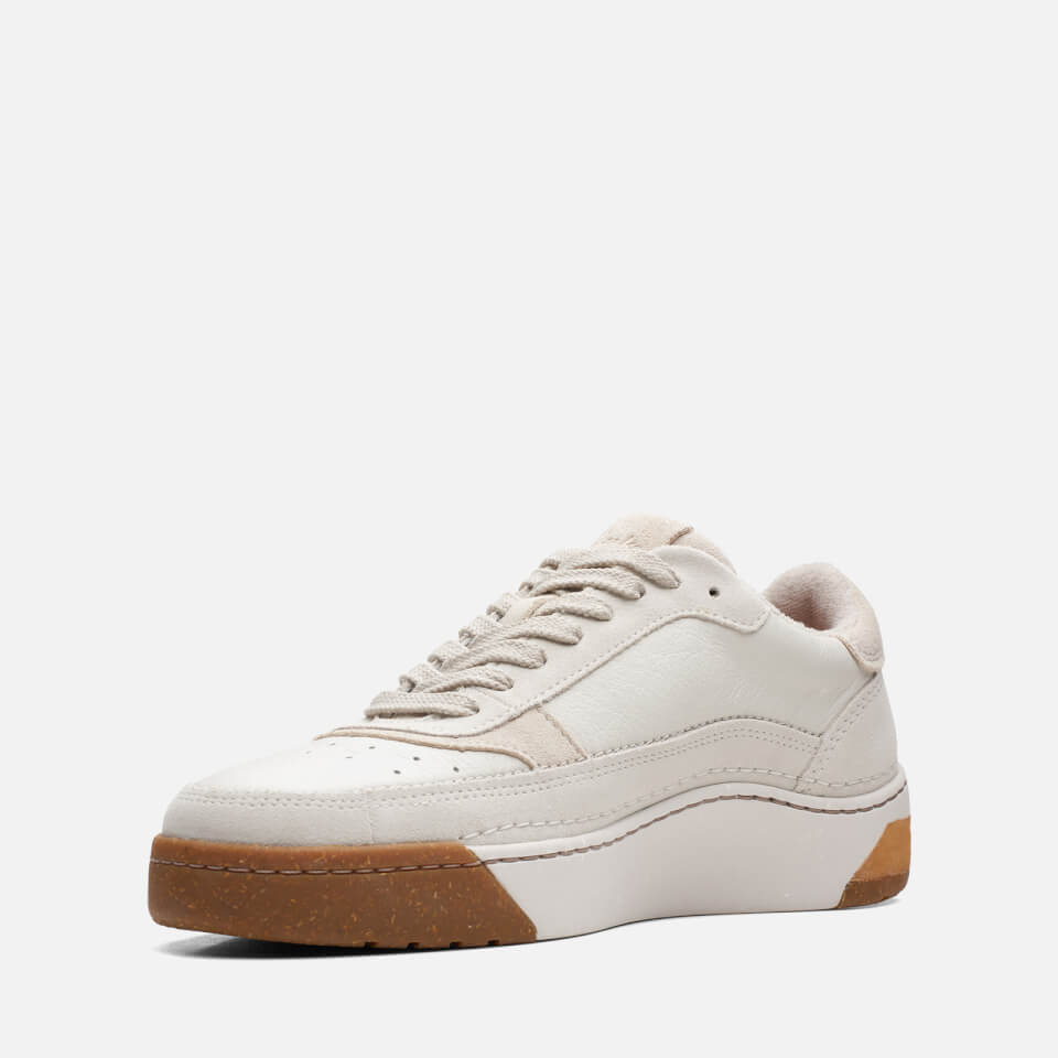 Clarks Craft Court Suede and Leather Trainers