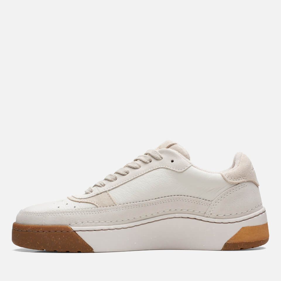 Clarks Craft Court Suede and Leather Trainers