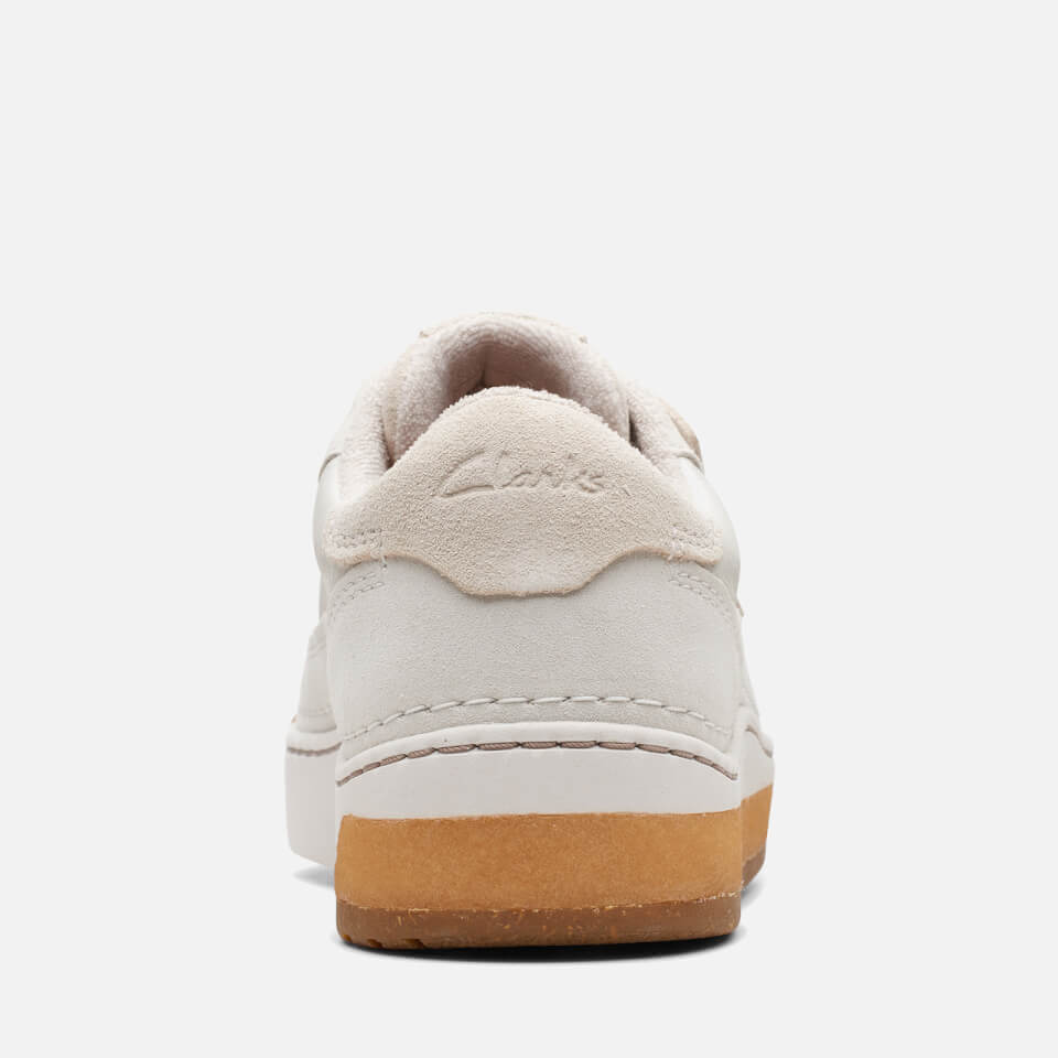 Clarks Craft Court Suede and Leather Trainers