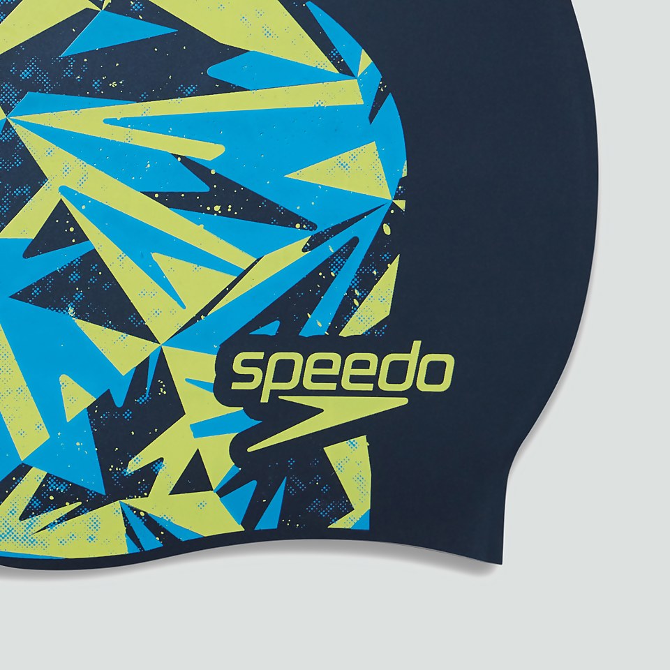 Boom Silikon-Badekappe Blau/Grün für Kinder