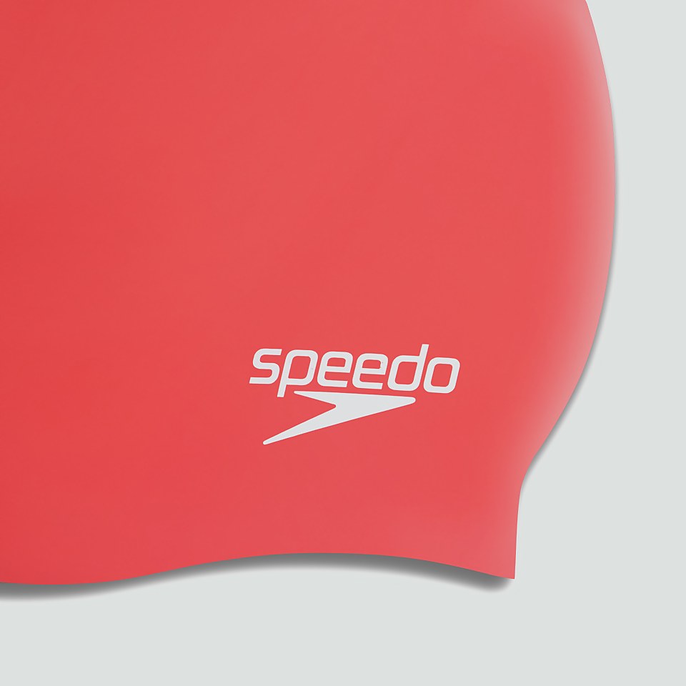 Adult Plain Moulded Silicone Cap Red