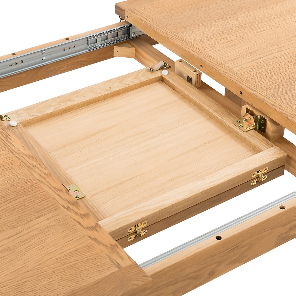 Norbury Extending Dining Table and 6 Chairs Oak Homebase