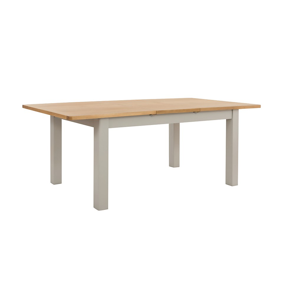 Norbury Extending Dining Table and 6 Chairs Grey Homebase