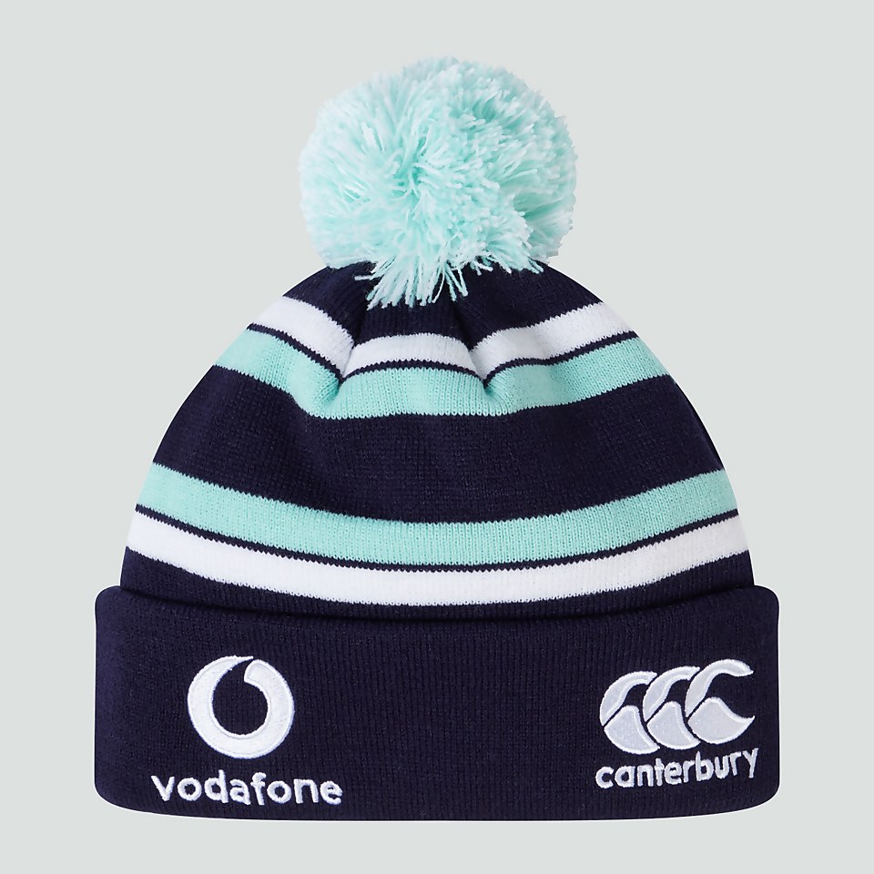 ADULT UNISEX IRELAND BOBBLE HAT BLUE