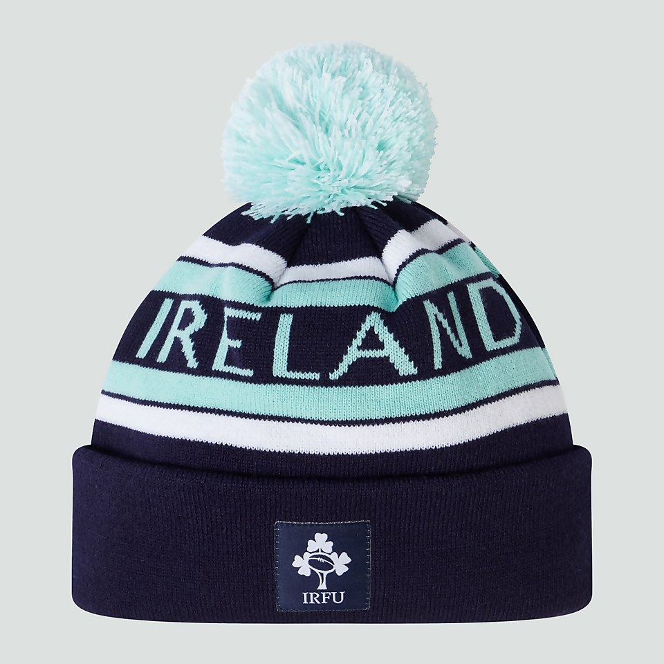 ADULT UNISEX IRELAND BOBBLE HAT BLUE