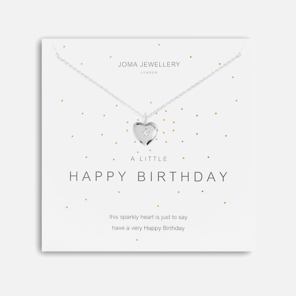 Joma Jewellery A Little Happy Birthday Necklace - Silver