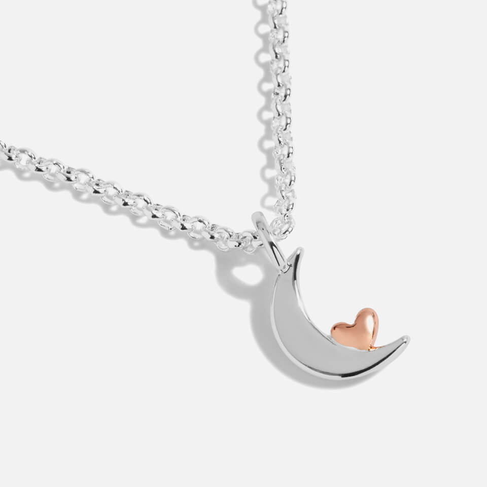 Joma Jewellery Women's A Little Love You To The Moon And Back Necklace - Silver