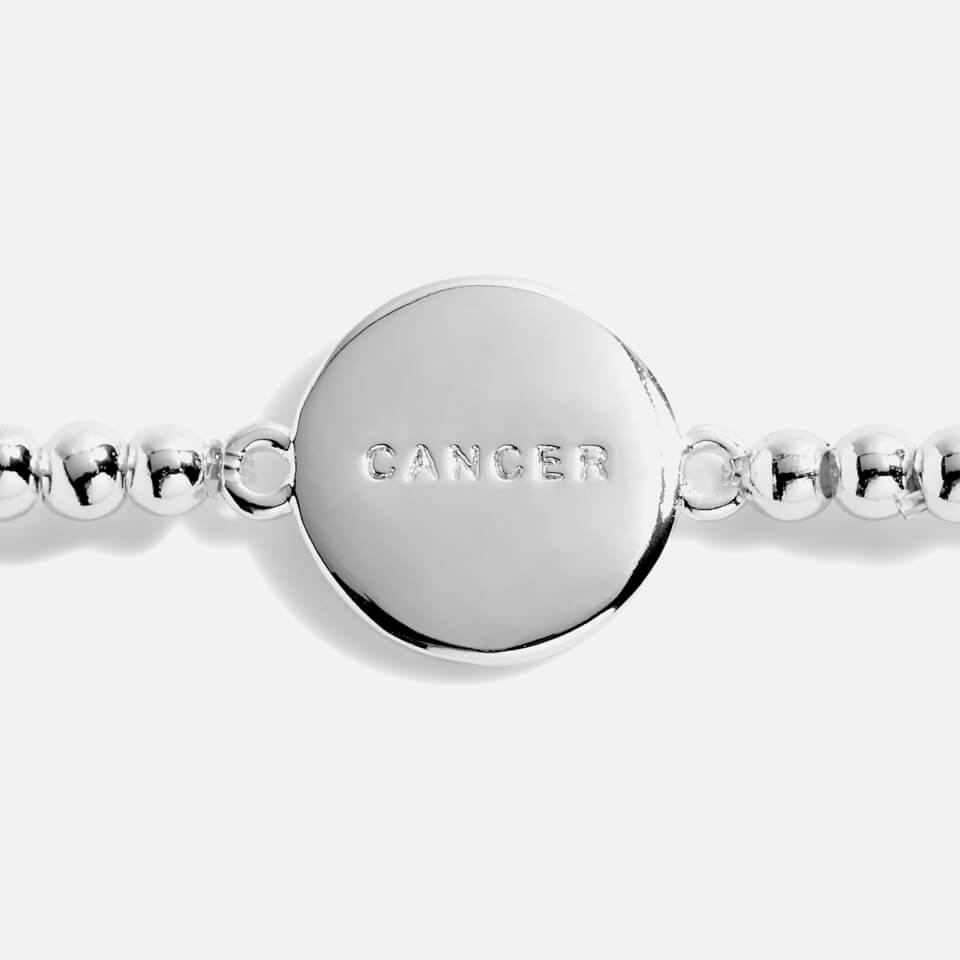 Joma Jewellery Women's A Little Cancer Silver Bracelet Stretch - Silver