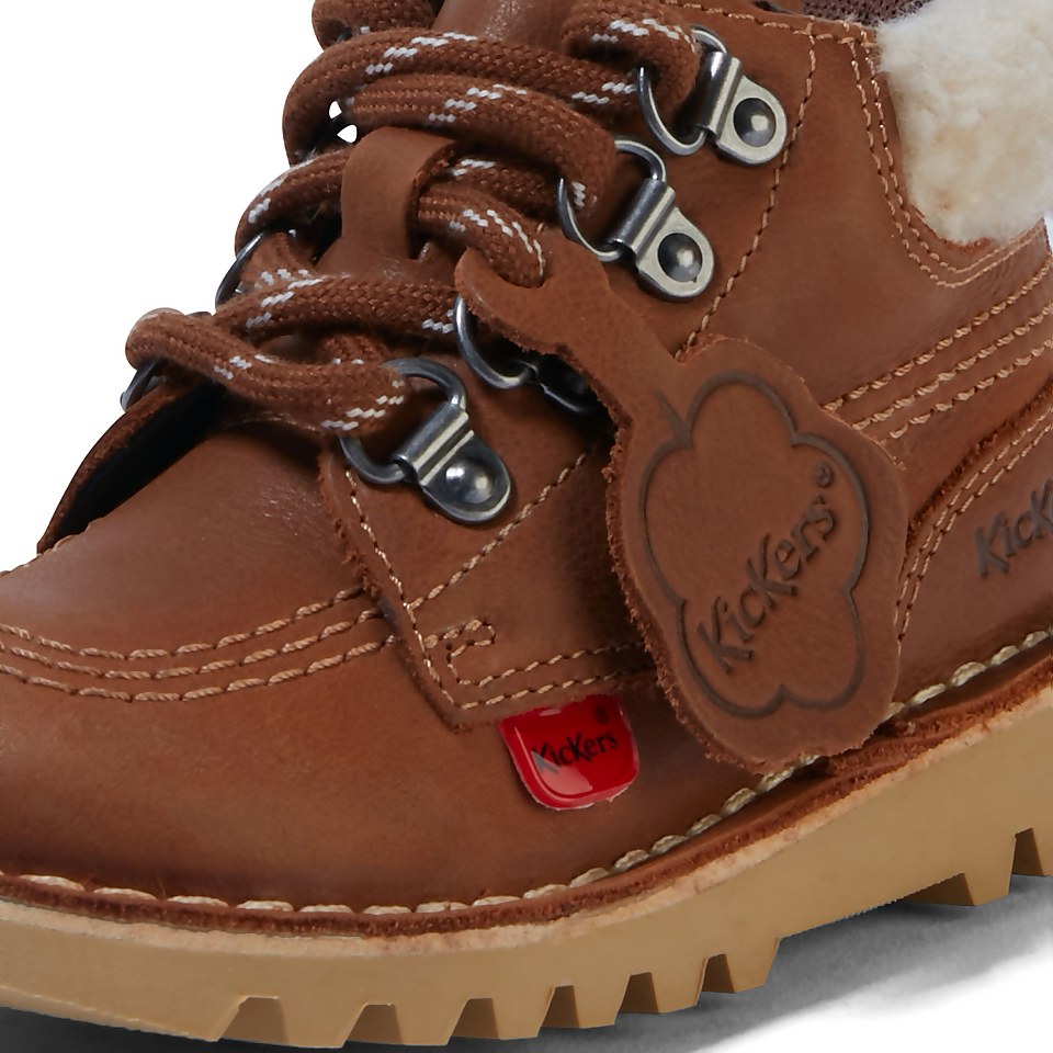 Infant Boys Kick Hi Winter Leather Rust