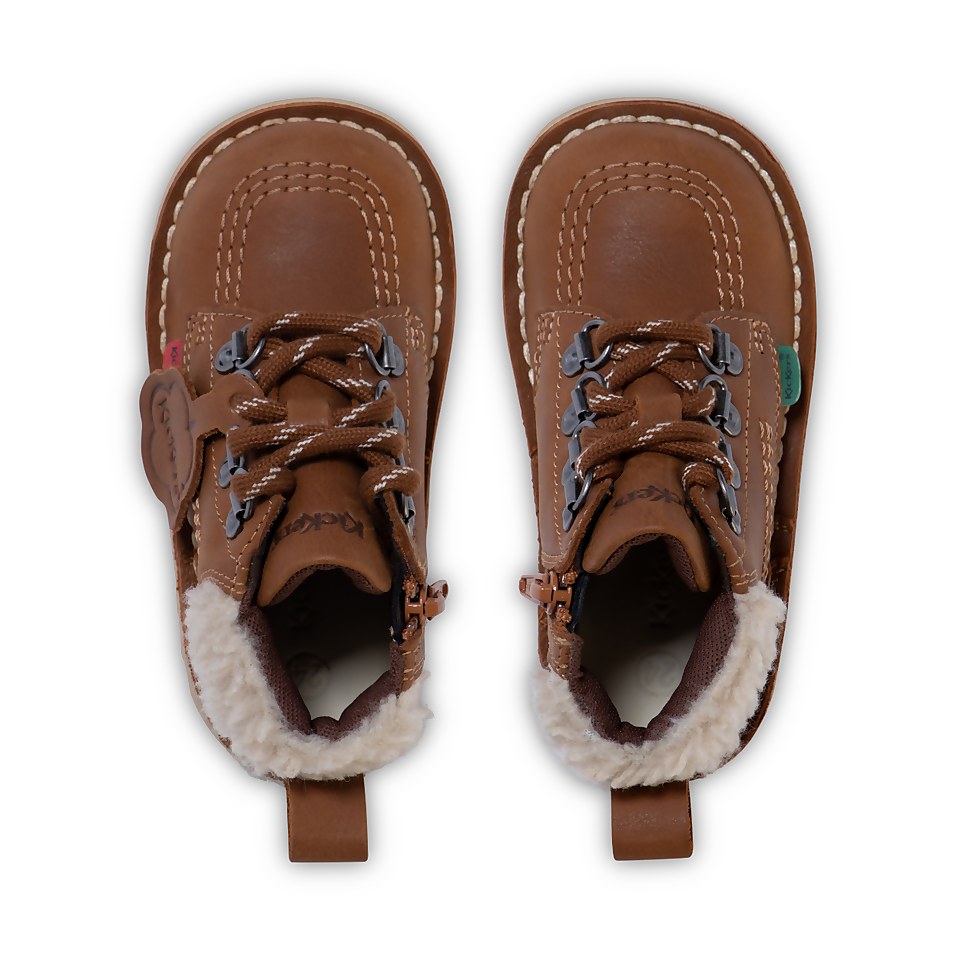 Infant Boys Kick Hi Winter Leather Rust