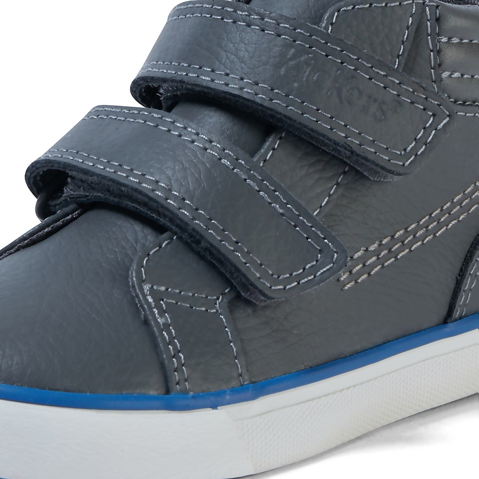 Infant Boys Tovni Hi Padded Leather Grey