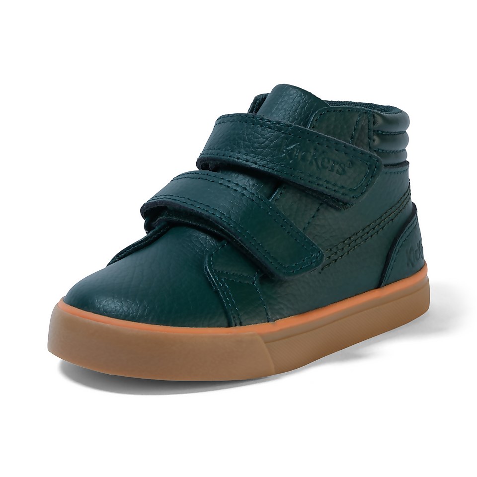 Infant Boys Tovni Hi Padded Leather Dark Green