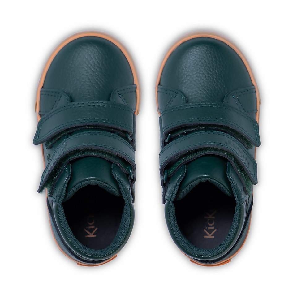 Infant Boys Tovni Hi Padded Leather Dark Green