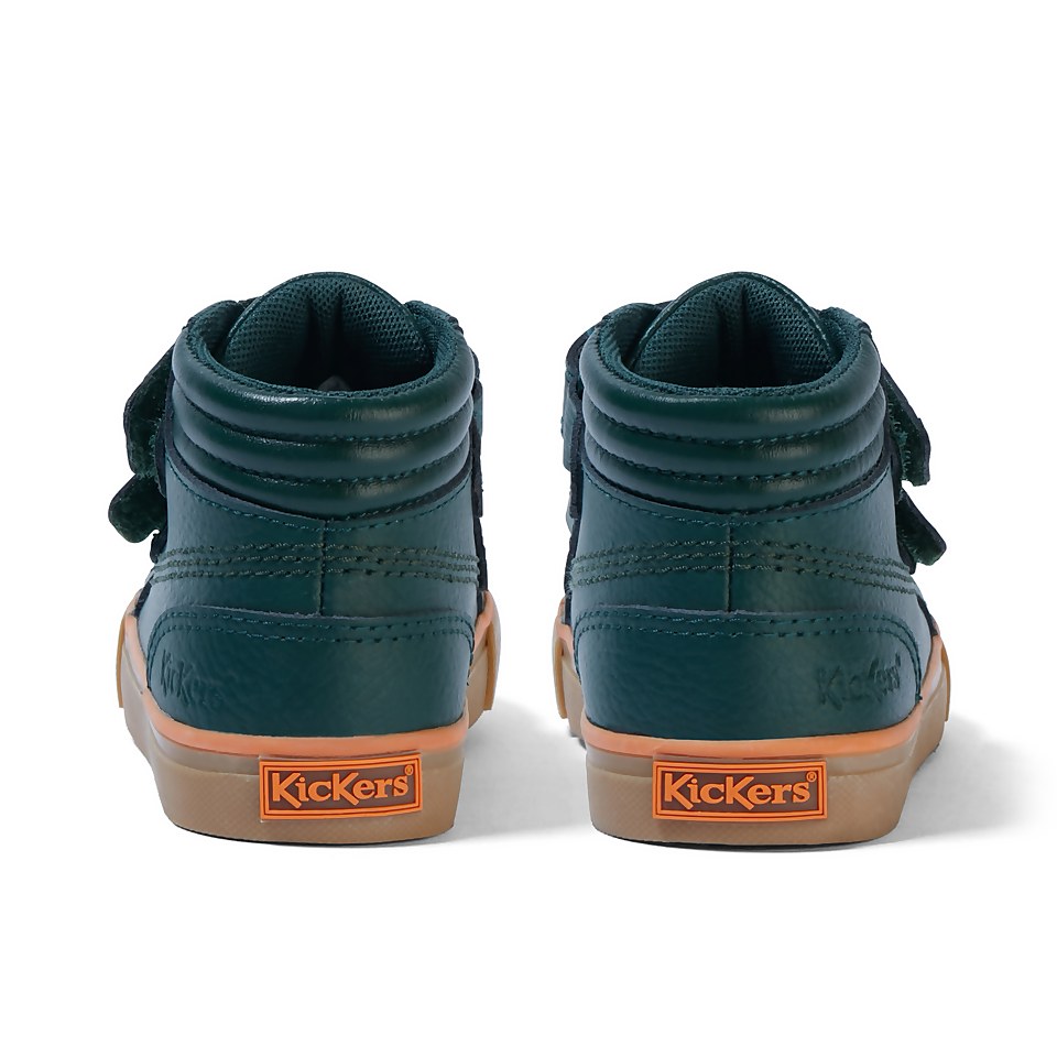Infant Boys Tovni Hi Padded Leather Dark Green