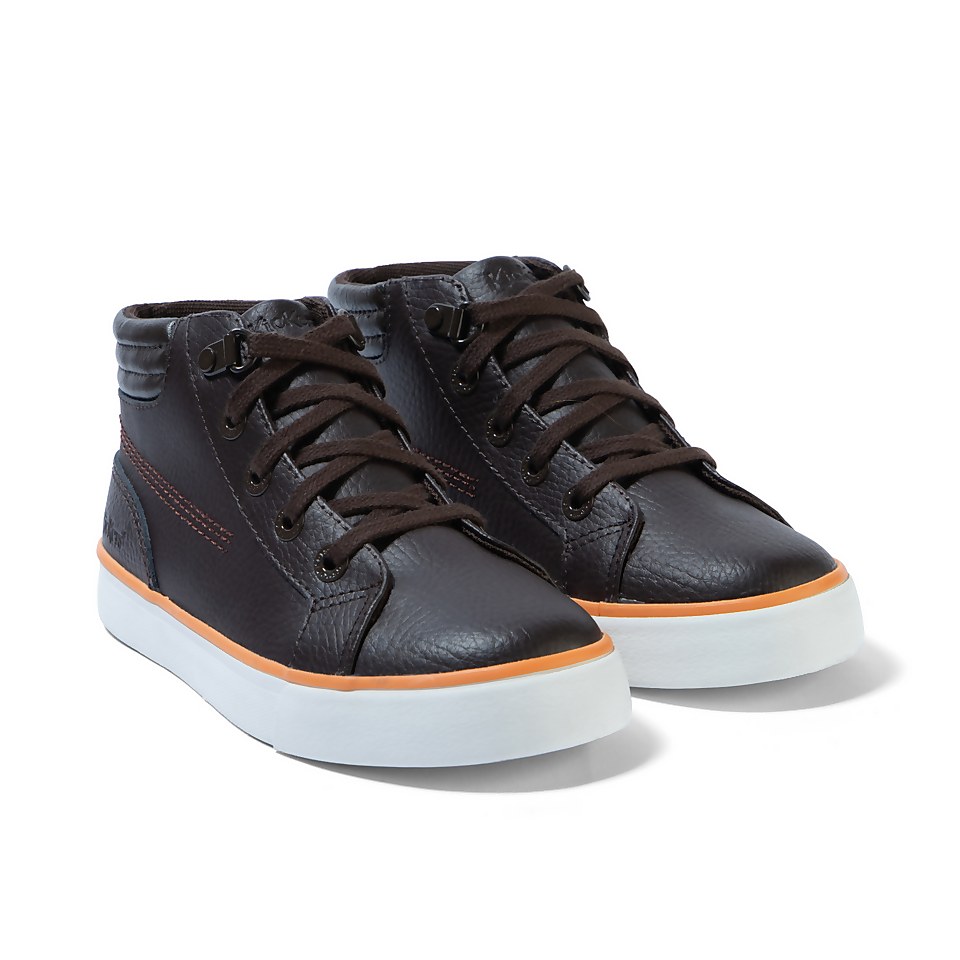 Junior Boys Tovni Hi Padded Leather Brown