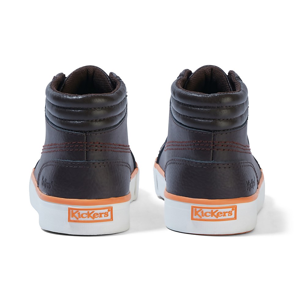 Junior Boys Tovni Hi Padded Leather Brown