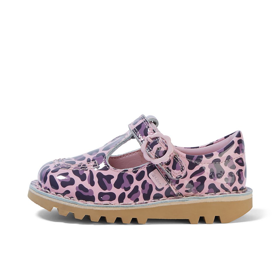 Infant Girls Kick T Leopard Patent Leather Pink