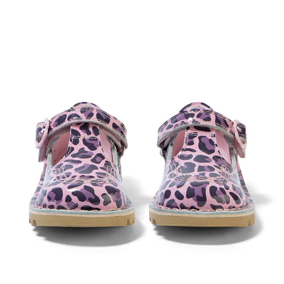 Infant Girls Kick T Leopard Patent Leather Pink