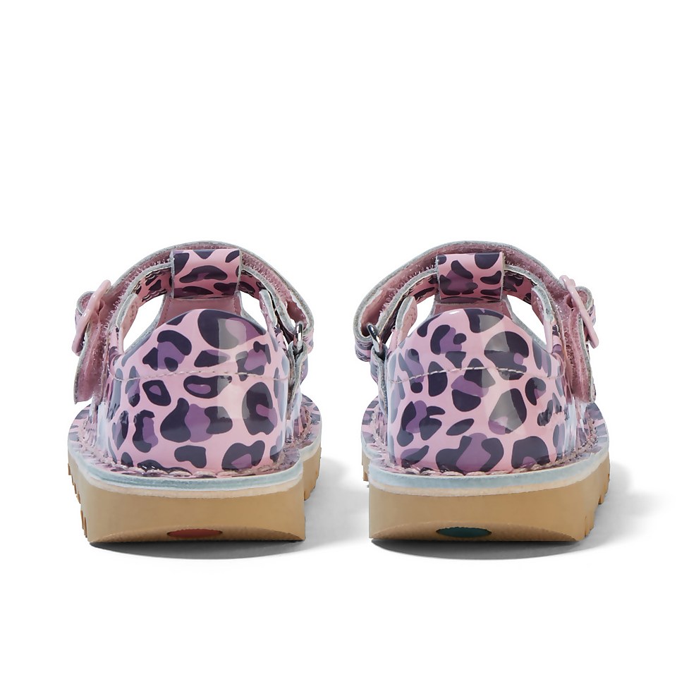 Infant Girls Kick T Leopard Patent Leather Pink