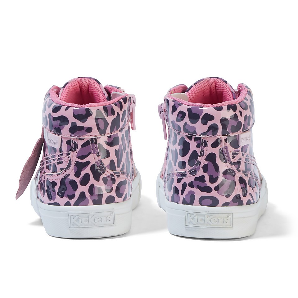 Infant Girls Tovni Hi Leopard Patent Leather Pink