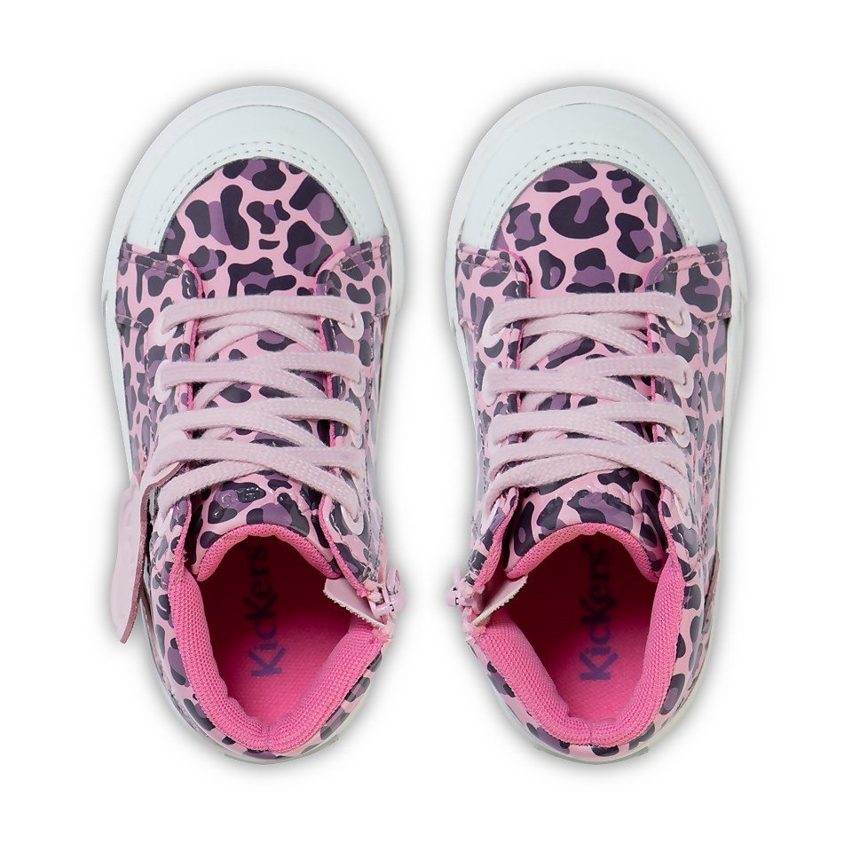 Infant Girls Tovni Hi Leopard Patent Leather Pink