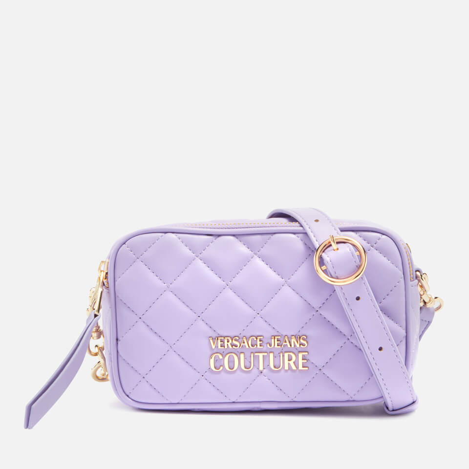 Versace Jeans Couture Charm Quilted Faux Leather Shoulder Bag