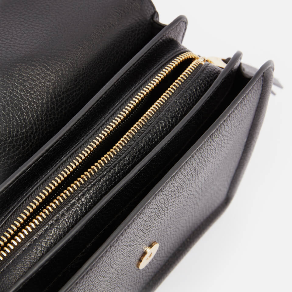 Versace Jeans Couture Faux Textured-Leather Shoulder Bag