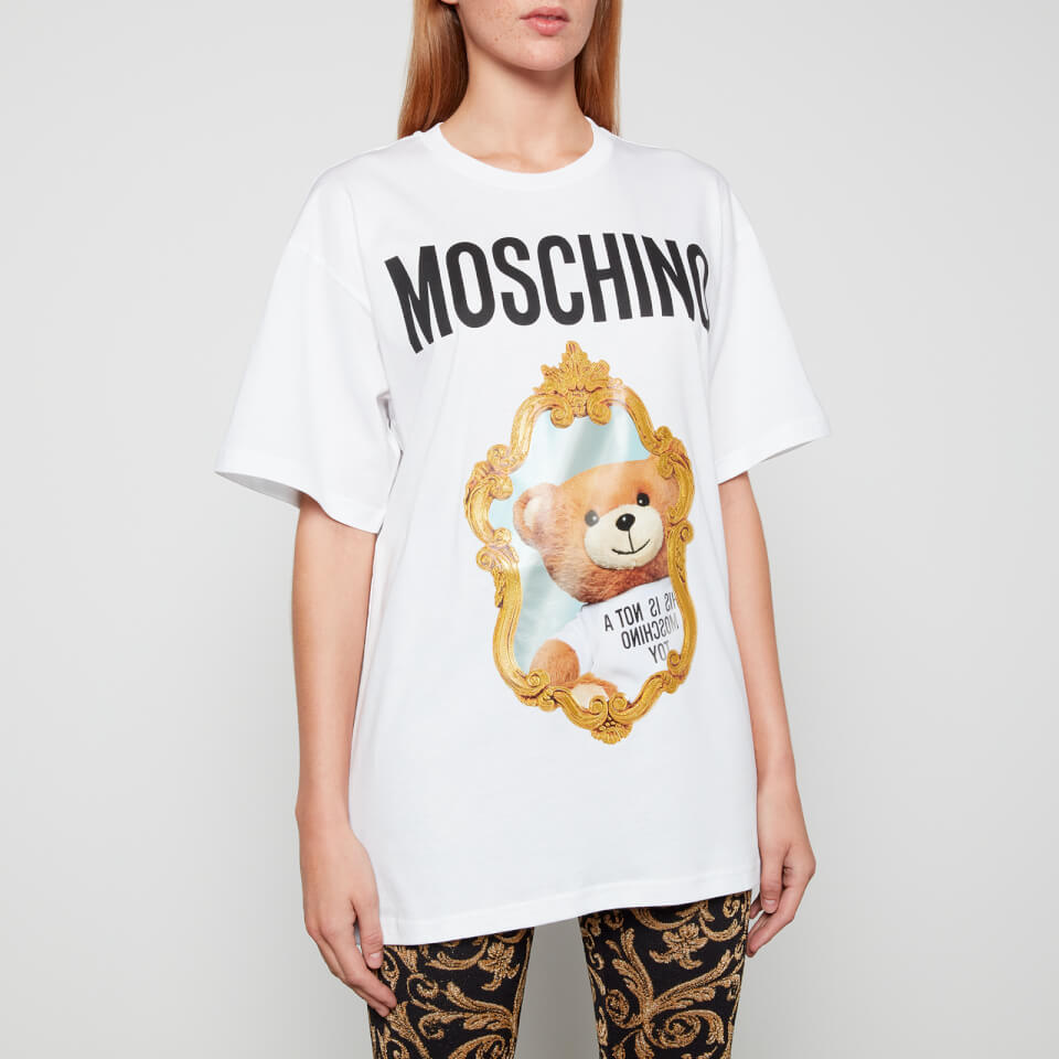 Moschino Logo-Printed Cotton-Jersey T-Shirt - XXS | Coggles