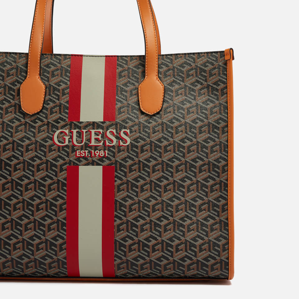 Guess Silvana Monogram Faux Leather Bag