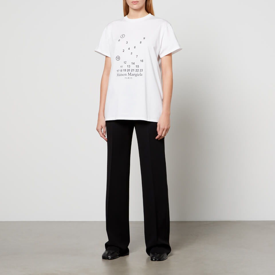 Maison Margiela Logo-Print Cotton T-Shirt - XS | Coggles