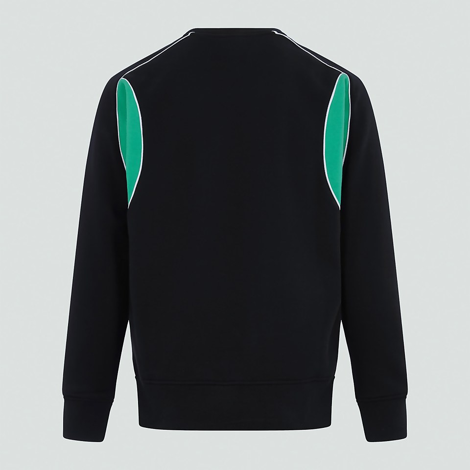 MENS IRELAND CLASSIC CREW SWEATSHIRT BLACK/GREEN