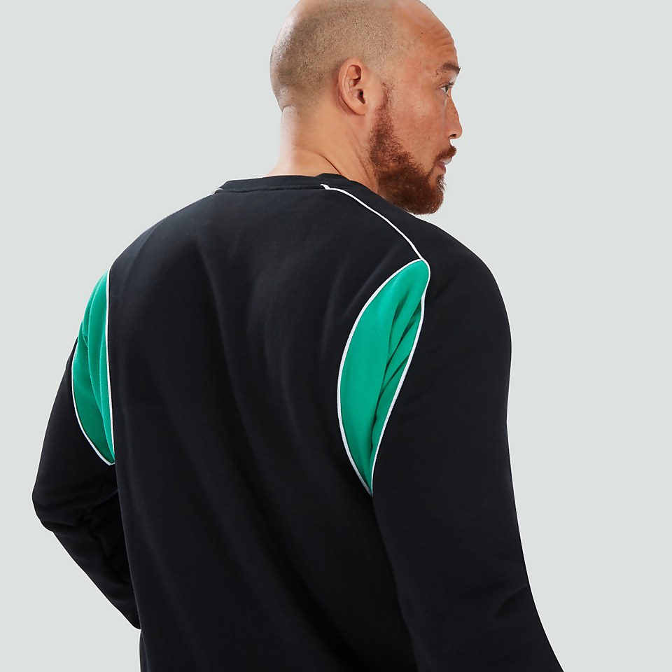 MENS IRELAND CLASSIC CREW SWEATSHIRT BLACK/GREEN
