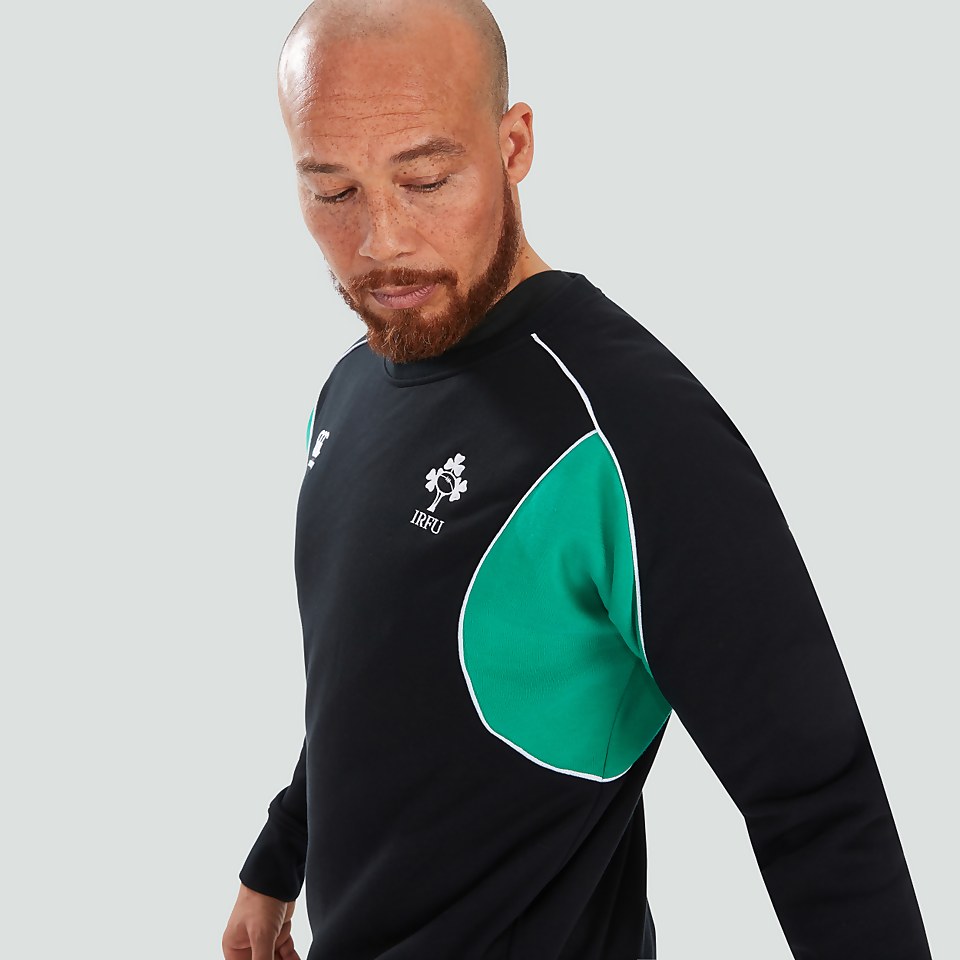MENS IRELAND CLASSIC CREW SWEATSHIRT BLACK/GREEN