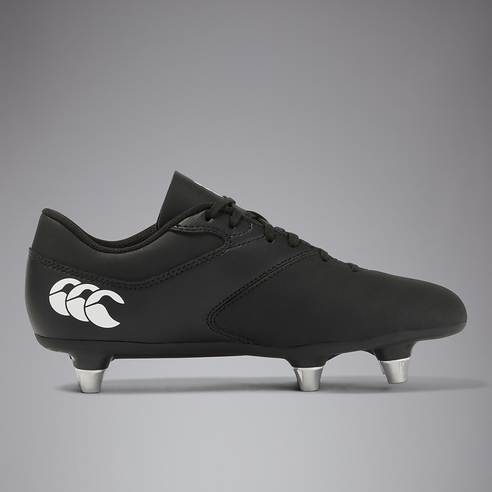 JUNIOR UNISEX PHOENIX RAZE SOFT GROUND BOOTS BLACK/WHITE